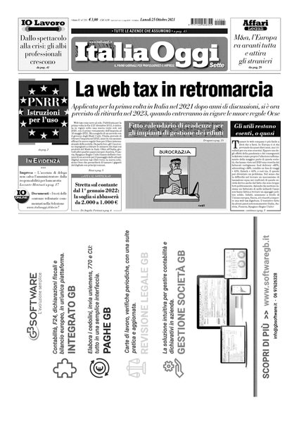 Italia oggi : quotidiano di economia finanza e politica